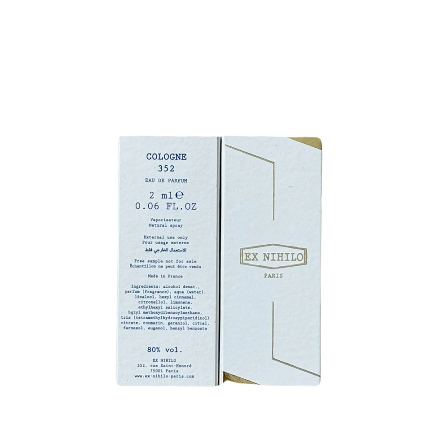 Cologne 352 Ex Nihilo mini 2ml