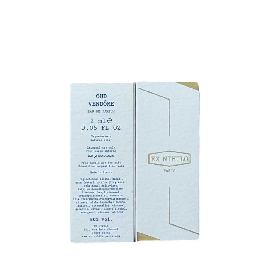 Oud vendome Ex Nihilo mini 2 ml