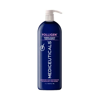 MEDICEUTICALS Folligen Shampoo Шампунь для жінок проти випадіння для нормальної і схильної до жирності шкіри голови , 1 л