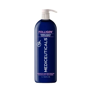 MEDICEUTICALS Folligen Shampoo Шампунь для жінок проти випадіння для нормальної і схильної до жирності шкіри голови , 1 л